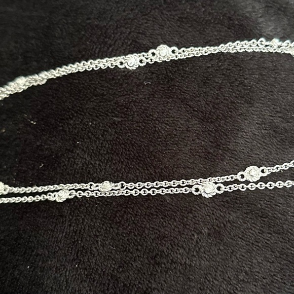 Judith Ripka 35 1/2 inch chain station necklace - Picture 3 of 9